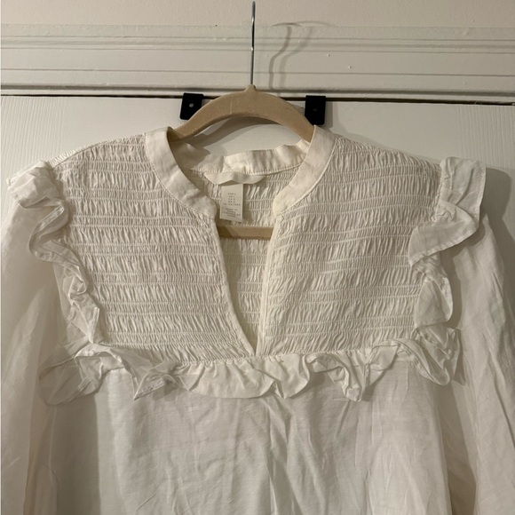 H&M White Ruffled Blouse - Picture 5 of 8
